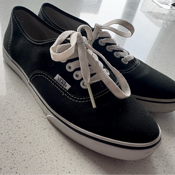 Shoes - Classic Vans Black Canvas Sneakers size 8 ladies